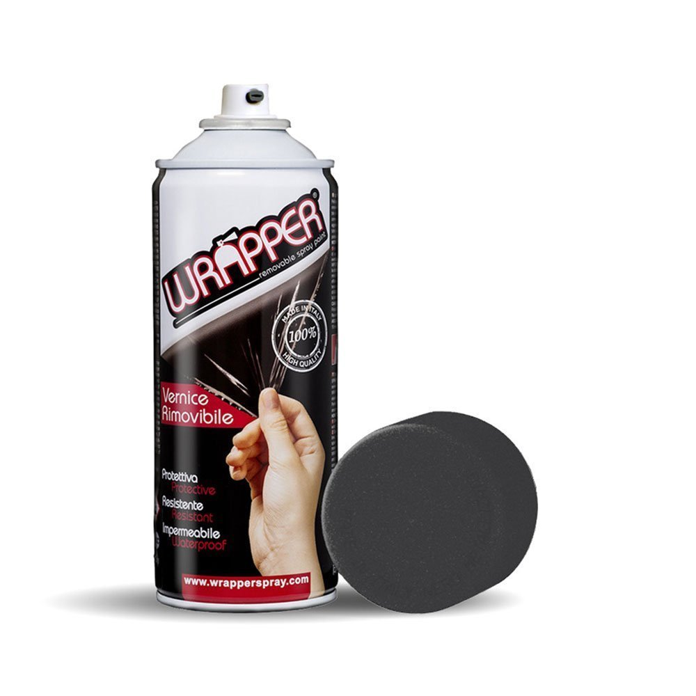 Wrapper Spray Vernice Removibile Nero Metallizzato - Quattroerre