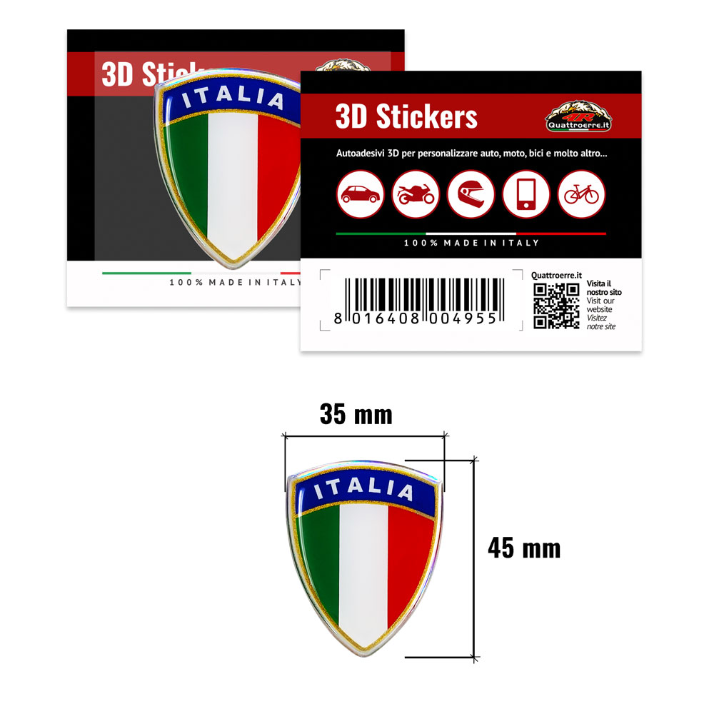 4r Quattroerre.it Autocollants Plaque Immatriculation Auto Italie Europe  Province Milano Rigide - Cdiscount Auto
